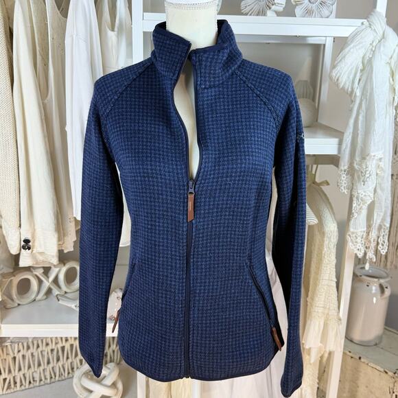 Columbia Jackets & Blazers - Columbia women's sz. Medium dark blue full zip jacket; athleisure sporty #4244